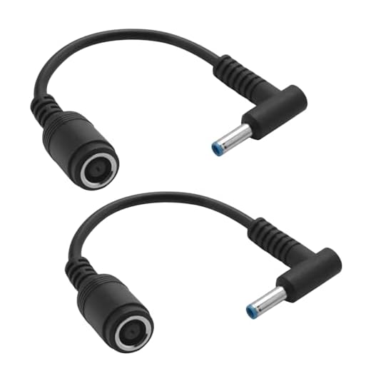 Nätsladdsladdsladdsladdsladdare laptop adapter spetsanslutning konverterare för Hp, Dell, Inspiron, Xps, Precision till Asus, Toshiba hona 7,4 x 5,0 mm till 4,5 x 3,0 mm (2-pack)
