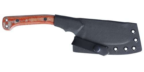 CRKT Faca de lâmina fixa Razel Nax: Machado de faca Razel para uso externo, aço carbono 1075, cabo d