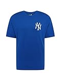 Versátil combinable New Era MLB New York Yankees League Essential - Camiseta de manga corta para hombre, color azul y blanco