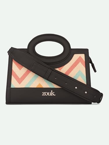 Image of ZOUK Zoe Sling Bag | Stylish Women's Crossbody Bags | Purse | Detachable Strap | Water-Resistant | Trendy Girls Side Bag | Compact & Chic