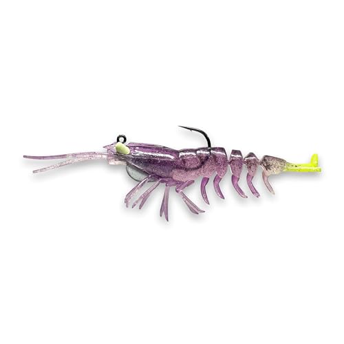 Mouvement réaliste et couleurs vibrantes avec le leurre souple Savage Gear Manic Shrimp RTF V2