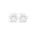 Rosa Vila Dog Paw Earrings - Dog Paw Print Studs for Dog Lovers, Puppy Jewelry for Women (Silver Tone)