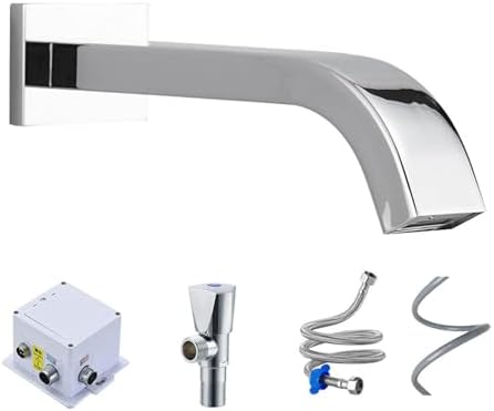 Wall Mount Automatic Faucet with Sensor Stainless Steel DC Powered ...