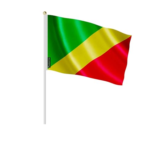 Drapeau république du Congo 14x21cm idéal pour décoration de table culturelle lot 100