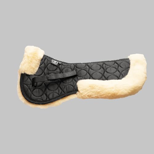CALEVO - Sattelkissen aus Lammfell mit Fellrand Comfort Plus