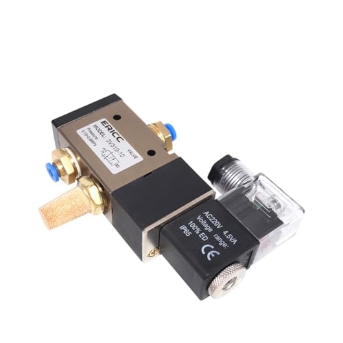 Vanne d'inversion électromagnétique 3V310-10 NC robuste avec raccords rapides 8mm