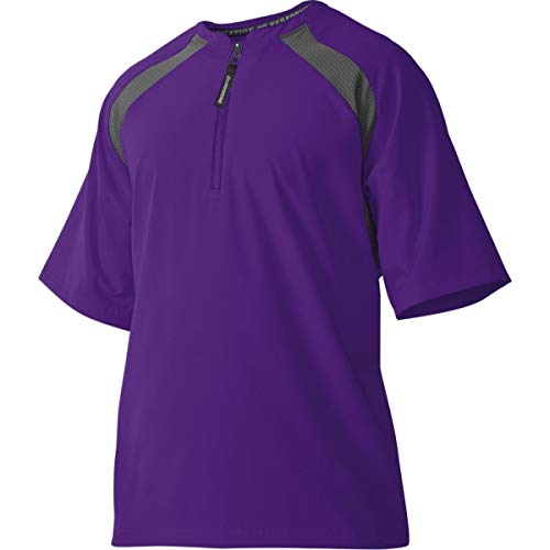 DeMarini Boy's Game Day Batting Practice Jacket, Purple, Youth Small