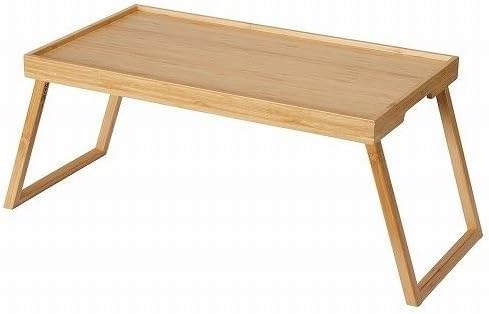 IKEA Bamboo Bed Tray, 52 x 29 x 25.5 cm, Foldable Legs, Natural