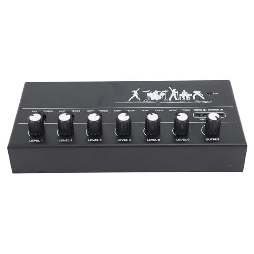 Mélangeur Stéréo, Console de Mixage Audio DC 5 V, Large compatibilité pour la Musique