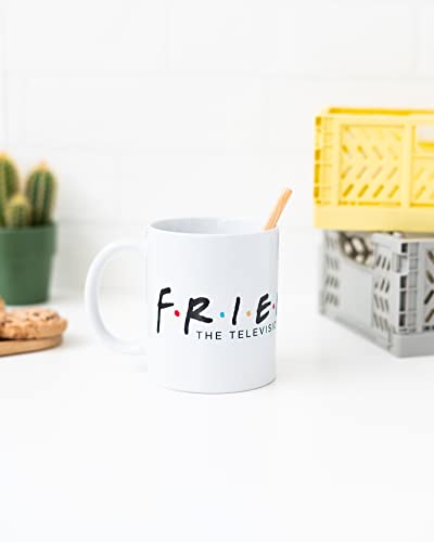 Grupo Erik Kaffeetasse, Logo Friends Tasse, Kafeetasse aus Keramik für ein besseres Geschmack, Teetasse 350 ml