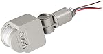 PIR Interrupteur de détecteur de mouvement extérieur 180 Détection de degré pour la lumière de sécurité 90-250V Démarrage automatique avec détection de lumière du jour et minuterie réglable 5s à 6min gris