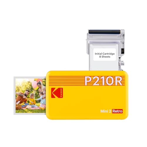 Compatta: La stampante fotografica Kodak Mini 2 Retro si adatta perfettamente alle tue mani e alla tua borsa. Questa stampante fotografica portatile è quello che ti occorre per creare ricordi indimenticabili con i tuoi cari.