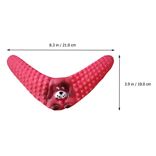 4Pcs Bumerang Hund Spielzeug Flyer Hund Spielzeug Welpen Fliegen Spielzeug Gummi Hund Kauen Molaren Zahn Reinigung Spielzeug