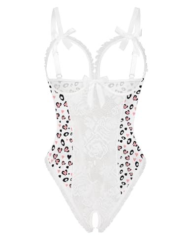 Image of Avidlove Women One Piece Lingerie Sexy Lace Babydoll Mini Bodysuit