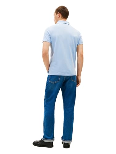Image of Tommy Hilfiger Men's Short Sleeve Polo Shirts in Regular Fit With Stretch and Organic Pique Cotton