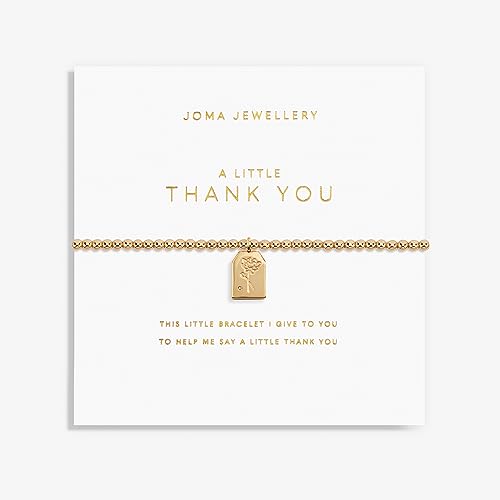 Bracelet Joma Jewellery A Little Gold Thank You, le cadeau de remerciement idéal