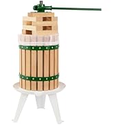 CAELUM Fruit Wine Press 4.75 Gallon, Apple & Grape & Berries Crusher Manual Juicer, 18 Liter Soli...