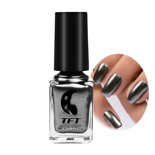 SONGQEE Metallic Spiegel Silber Effekt 6ml - Nagellack Metall Shinny Nail Art (07)