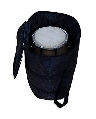 Tilak Raj And Sons-17 Inch Size Mango Wooden Dholak Indian Folk Musical Instrument With Cover and Tuning Key (Brown Color) - Image 5 thumbnail