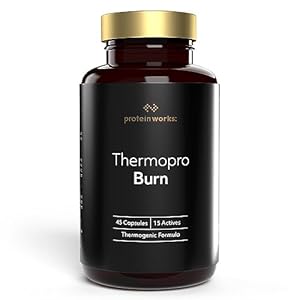 Protein Works – Thermopro Burn Tablets | Preworkout Supplement With Caffeine | Reduces Tiredness & Fatigue | 90 Capsules