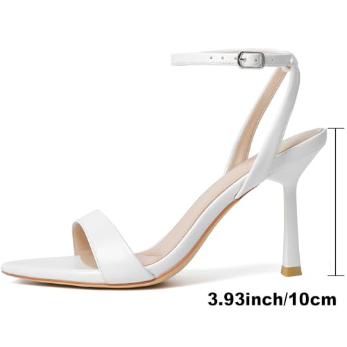 Image of Mostrin Heels for Women Strappy Pointed Open Toe Stiletto High Heeled Sandals