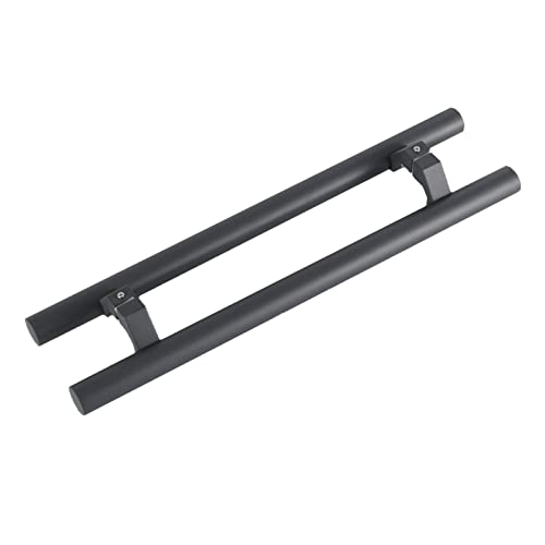 Poignée de porte de douche 23 5/8 pouces gris foncé pour magasin et bureau