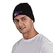 Qauirfe Epilepsy Awareness Cozy Knitted Beanie Hat - Stylish Winter Headwear Acrylic Ideal for All Ages Black