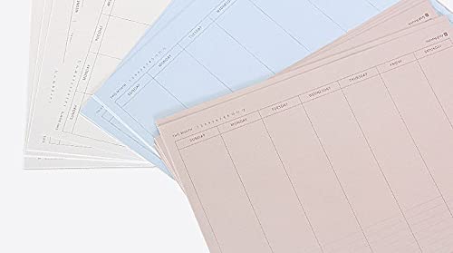 Weekly Planner Notepad Tear-Off A4 Undated Scheduler Organizer To-Do For Daily Tasks, Appointments, Meal Prep, Notes, Lists (Gray) #TOP4