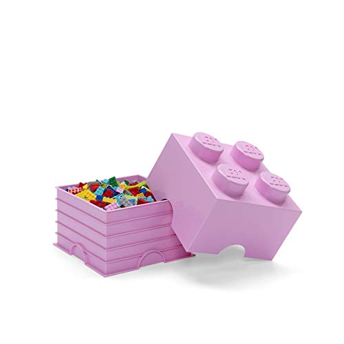 Room Copenhagen 40030638 LEGO Storage Brick, 4 Knobs, Light Purple - Thumbnail 6