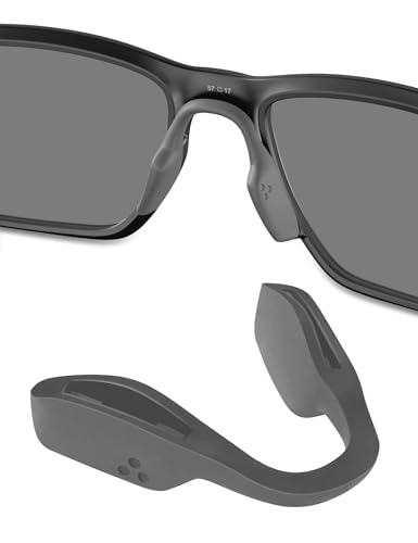 Silicone Replacement Nose Piece Nose Pads for Oakley Metalink OX8153/Coinflip OO4144/Hex Jector OX8032/Trajectory OX8171/Low Key OO9433/BXTR OO9280 Sunglasses - Gray