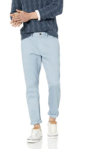 J.Crew Mercantile Men's Straight-Fit Flex Chino Pant (31W x 30L, Danube Blue)