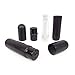Matte Black Aluminum and Glass Empty Essential Oil Personal Nasal Inhaler Refillable With Removable Bottle by Rivertree Life