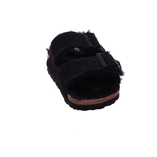 Miniatura 5 de Birkenstock 752663 Arizona Shearling Black Black, Suede Leather Hombre Black Eu 42