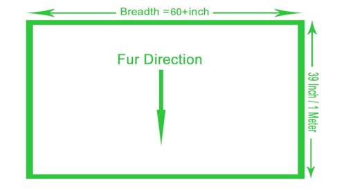 Image of Quago Fur Fabric Unstitched Super Soft Cloth for Baby Photoshoot, Soft Toys Making, Art and Craft, Dress Material, Decoration etc. (1 Mtr, 60 Inch Pana) (Orange)