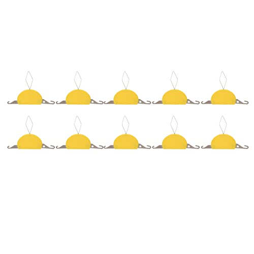 10 enhebradores de agujas pequeños Qudinip de plástico amarillo y hierro para costura a mano 6