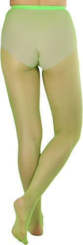 Image of ToBeInStyle Women's Sexy Vibrant Fine Classic Fishnet Full Footed Pantyhose