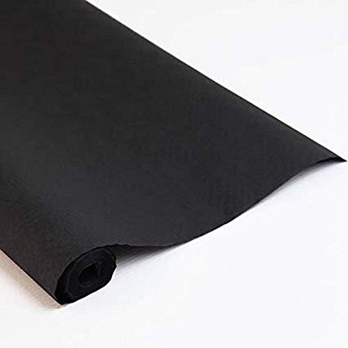 Black Damask Banquet Roll 8m by Party & Paper