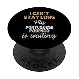 Chien Podengo portugais Maman Papa Propriétaire de race Amour Chiot PopSockets PopGrip Adhésif
