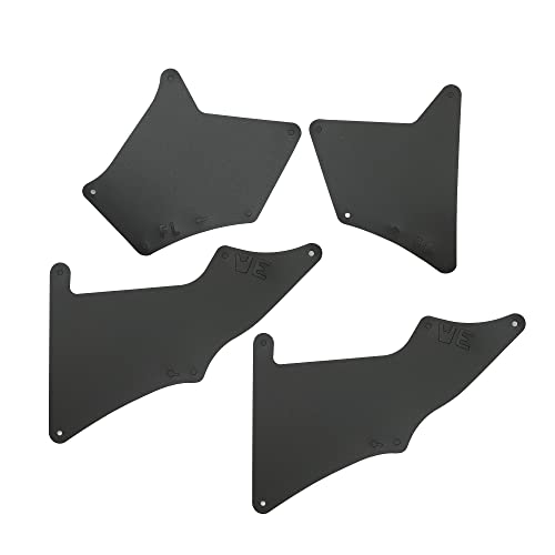 Image of ACROPIX Front Rear Splash Guard Mud Guards Mudflaps Fender Liner Shield Protection Set Fit for Toyota 4Runner with Clips Retainer - Pack of 4 Black
