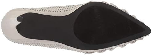 Penny Loves Kenny Women's OPLEAT Pump, Silver Jeweled Lycra, 9.5 Medium US | Image 3