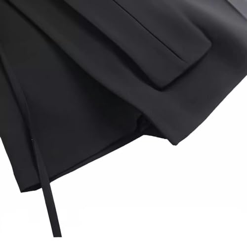 Jupe courte noire style asymétrique à taille haute coupe décontractée tendance printemps - 6