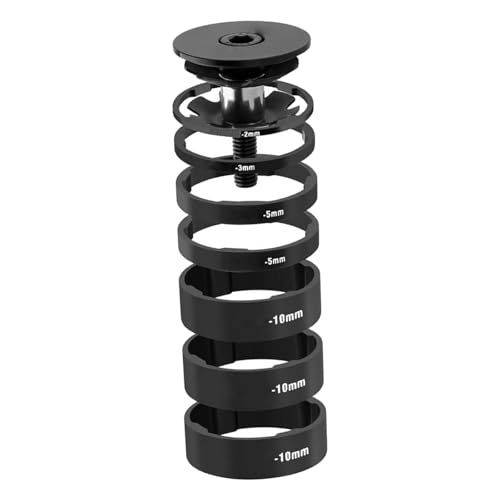 XISAOK Bicycles Front Fork Headsets Spacers Headsets Washer Aluminum Alloy Headsets Spacers Mountain Bicycles Front Stem Fork