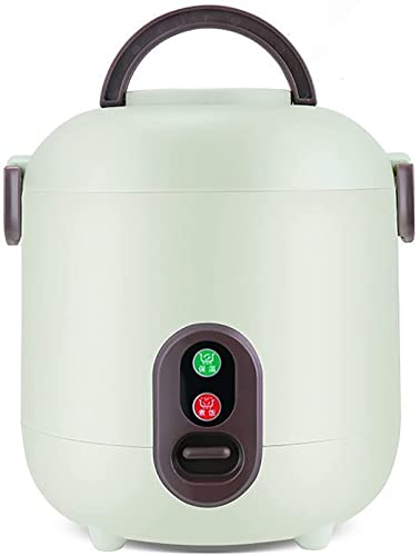 KANBUN Cocina de arroz y vaporizador de ollas de arroz pequeñas eléctricas con operación de un Toque Cocina arroz, Carne, Curry y gachas, Verde 1L