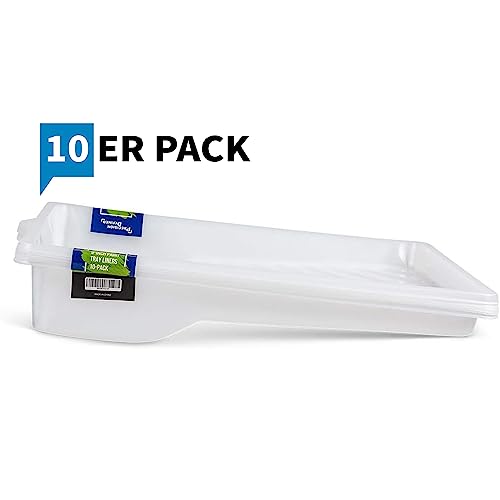 Precision Defined Farbwanne Einsatz – Farbwanne – Farbwanne Einsatz für 31.6 x 15.6 x 8.2 cm (L x B x H) große Farbwanne – Farbschale Einsatz aus stabilem Kunststoff – 10er Pack