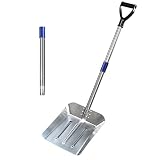 Snow Shovels for Snow Removal, 55 Inch Heavy Duty Adjustable Rustproof Aluminum Alloy Snow Shovel fo