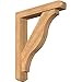 Ekena Millwork BKT0604X30X36FST04SWR Funston Craftsman Smooth Bracket w/Offset Brace, Western Red Cedar