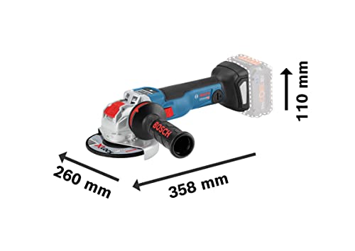 Bosch Professional 18V System Akku-Winkelschleifer GWX 18V-10 SC (Scheiben-Ø 125 mm, 2x ProCORE18V 5.5Ah Akku, Ladegerät GAL 1880, in L-BOXX 136) – Bild 4
