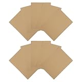 Beaupretty 10 Sheets A3 Size 2.5mm Thick 3-layer B-flute Corrugated Cardboard Pads for Packing Shipping Inserts DIY Crafts Industrial Paperboard Sheets