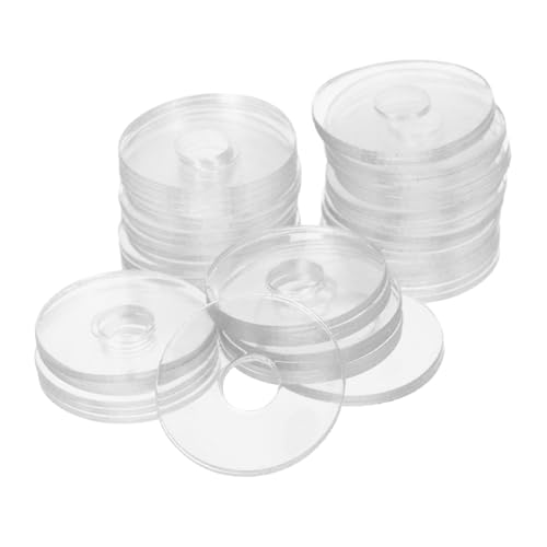 ROMISBABA 50 Arandelas Transparentes Para Tornillos De 0,79 Pulgadas, Juntas Planas De Vinilo Para Manijas De Puertas De Ducha, Multiusos Para Mantenimiento y Reparación El Hogar