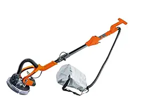9M Horse Brand Logo LDWS750PRO Foldable Long Arm Dry Wall Sander 225MM, 750W, 1000-1850rpm with Vacuum Bag and LED Light (Orange & Black)